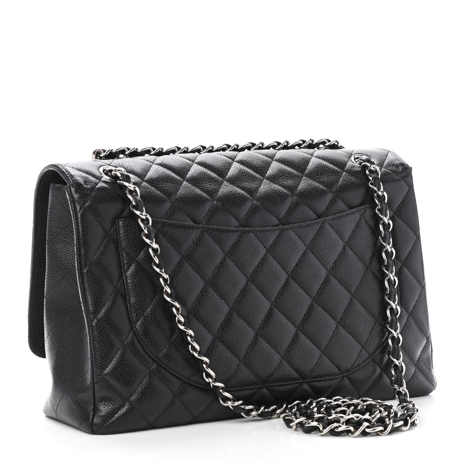 Chanel Caviar Quilted Maxi Single Flap Black 2 of 5