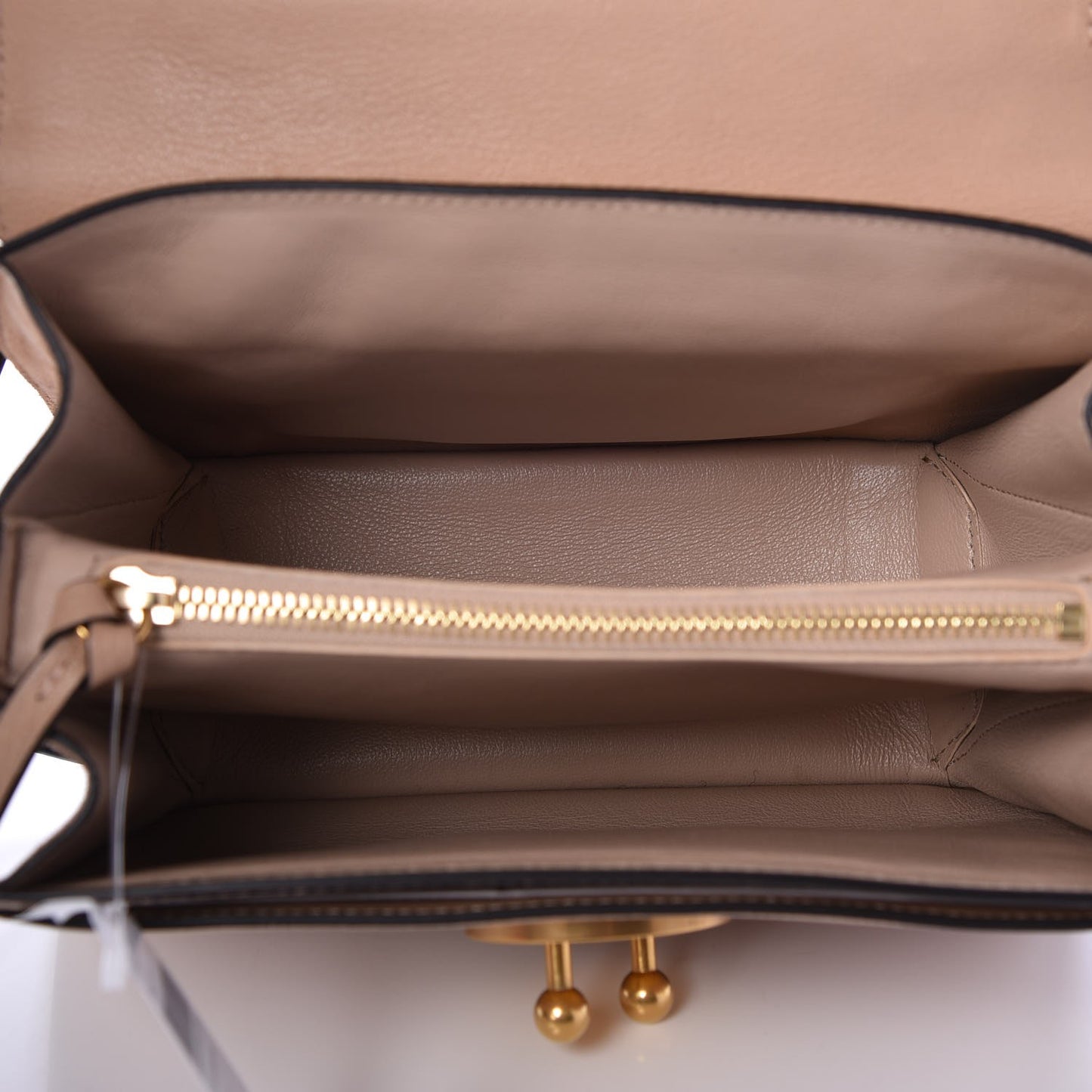 Goatskin Medium Mily Shoulder Bag Biscotti Beige