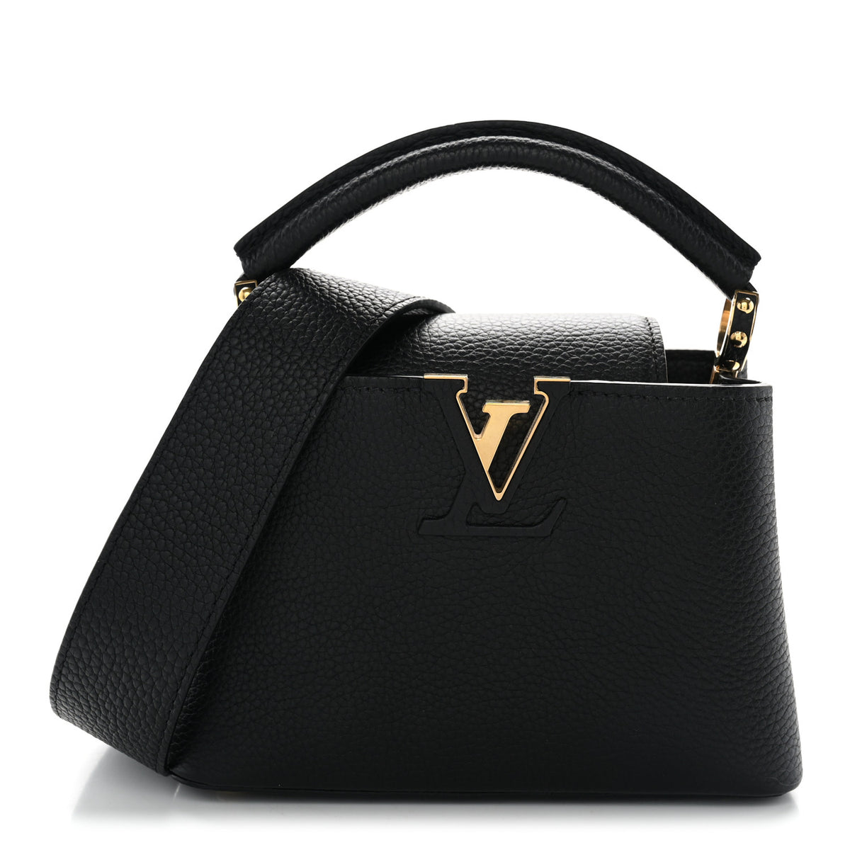 Louis Vuitton Taurillon Mini Capucines Black 1 of 10