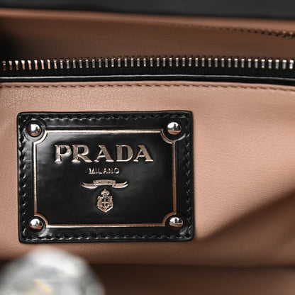 Prada Vernice Kisslock Satchel Black 5 of 12