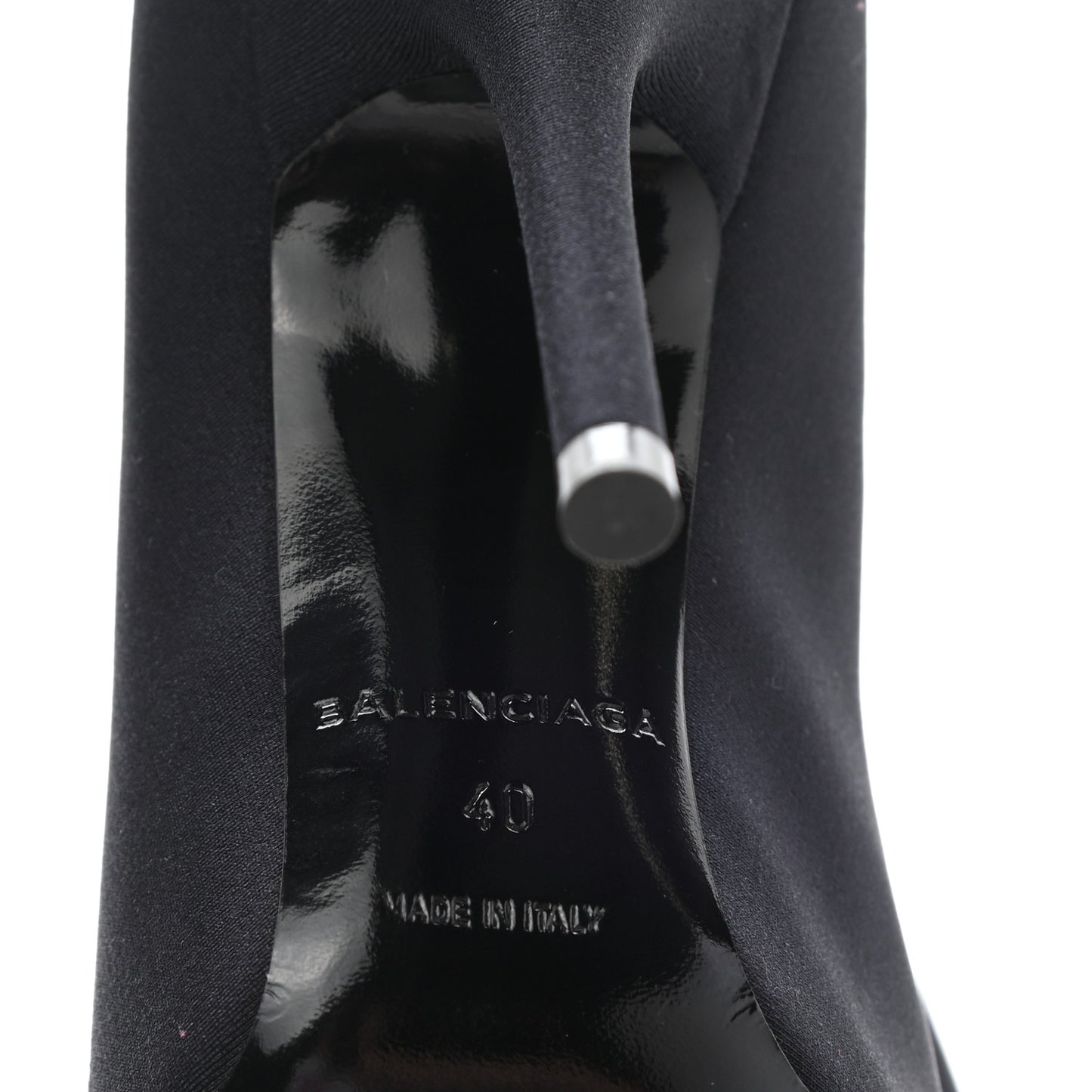 Spandex Pointed Toe Knife Thigh High Boots 40 Black