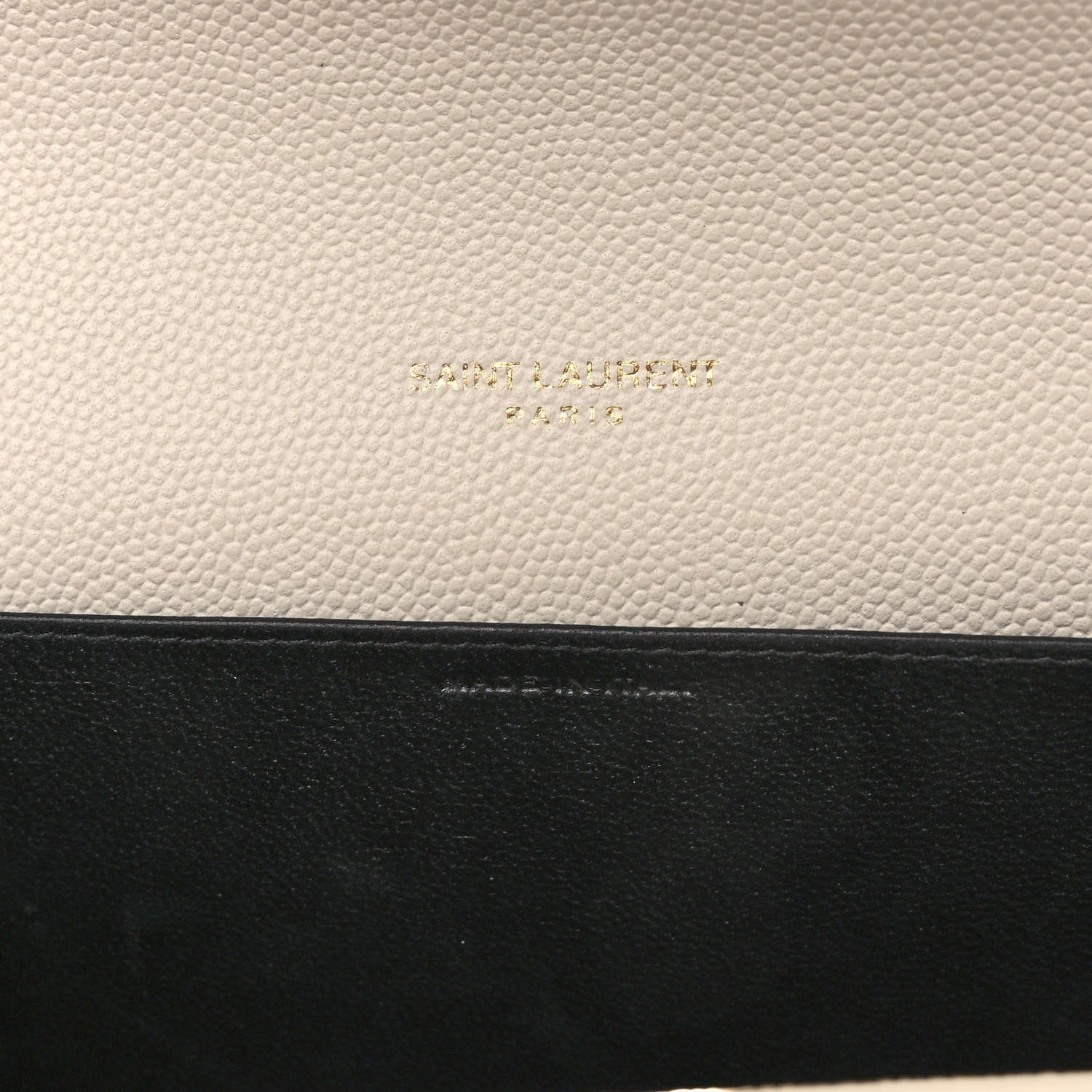 Saint Laurent Grain De Poudre Monogram Uptown Chain Wallet Crema Soft 7 of 10