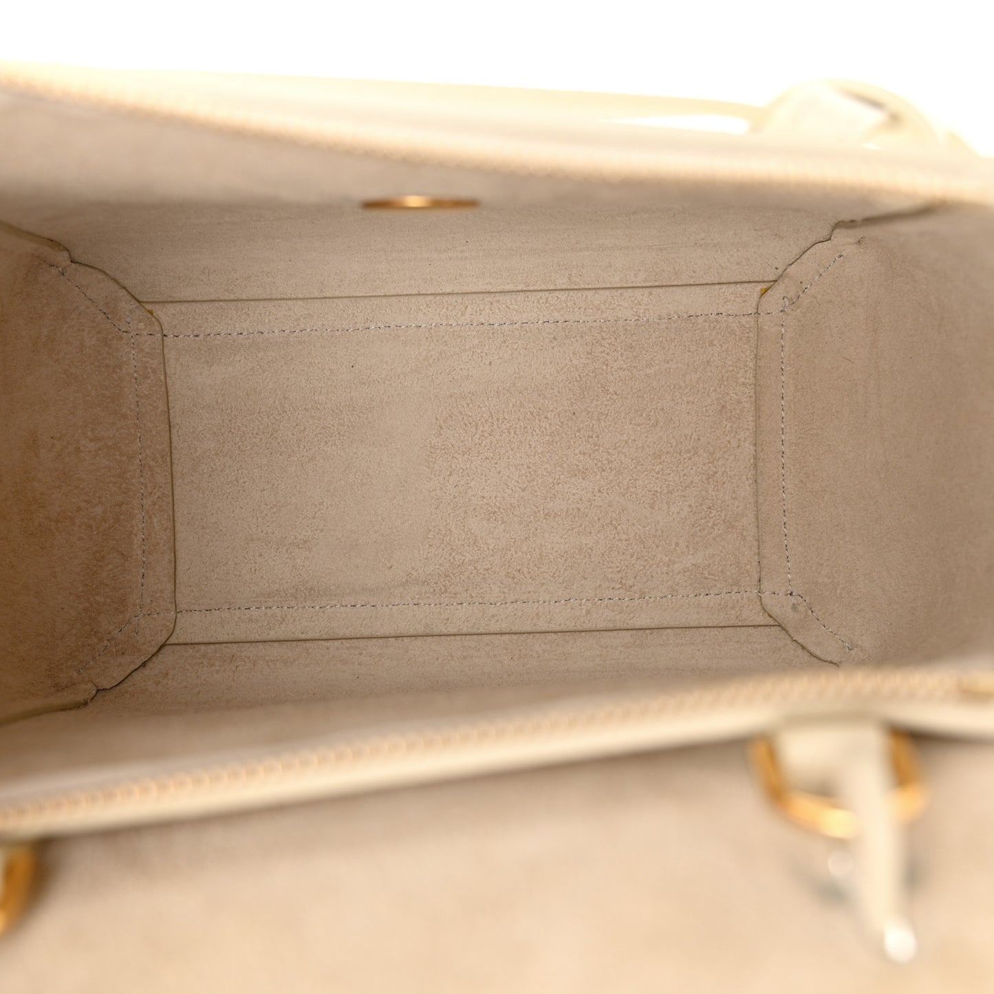 Grained Calfskin Nano Belt Bag Chalk