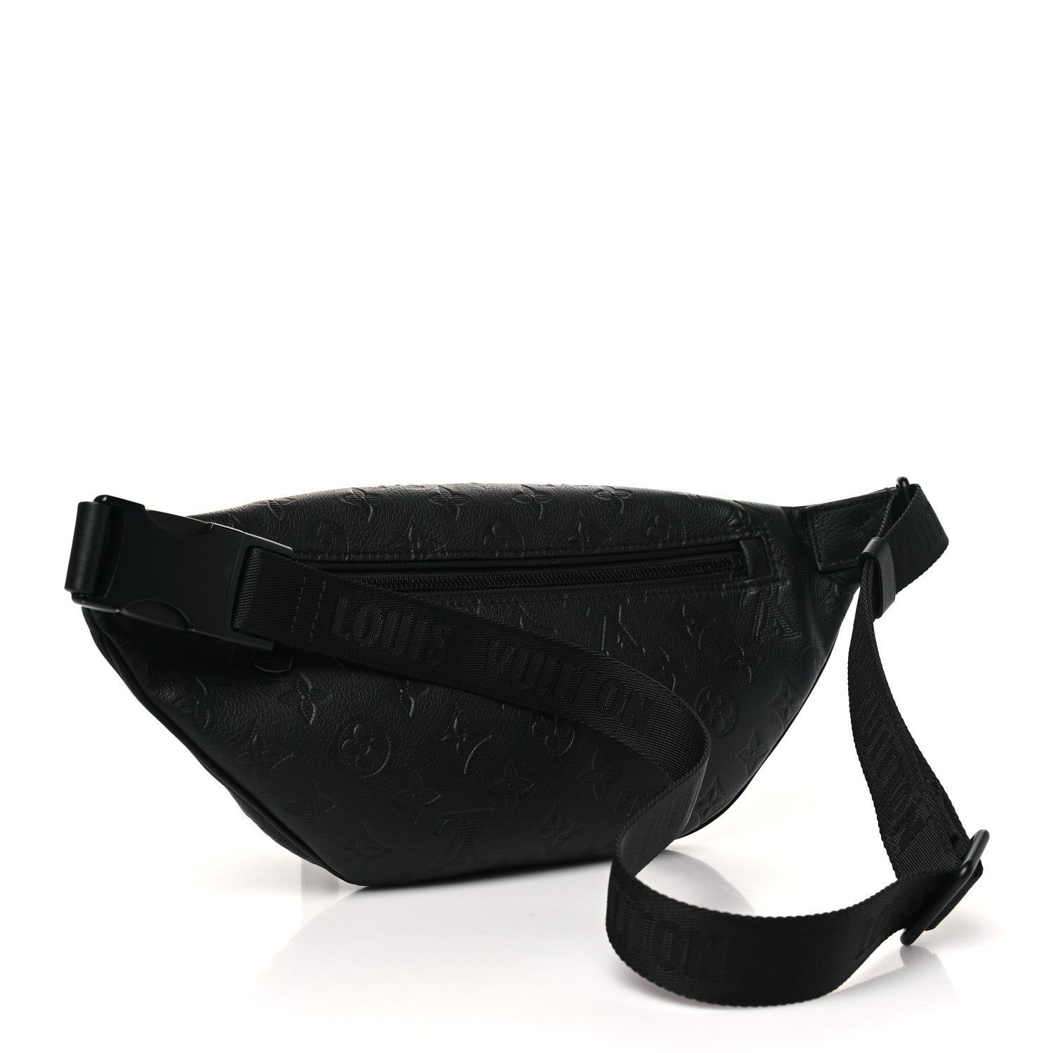 Louis Vuitton Calfskin Monogram Shadow Discovery Bumbag PM Black 3 of 9