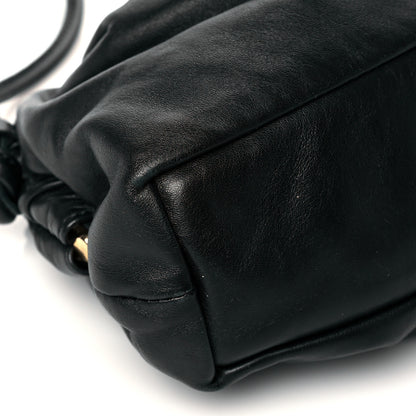 Mansur Gavriel Lambskin Mini Cloud Clutch Black Flamma 8 of 9