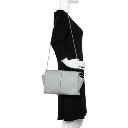 Celine Smooth Calfskin Tri-Fold Clutch on Chain Cloud 2 of 11