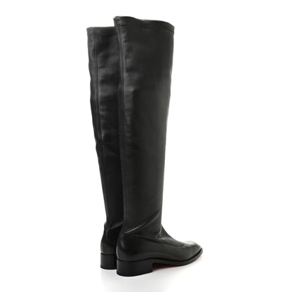 Christian Louboutin Nappa Theophila Stretch Over The Knee Boots 38 Black 4 of 7