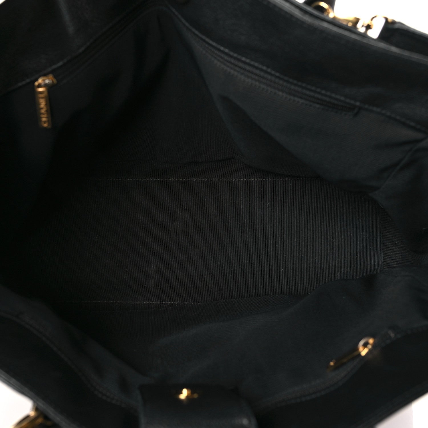 Chanel Calfskin Cerf Executive Shopper Tote Black 6 of 10