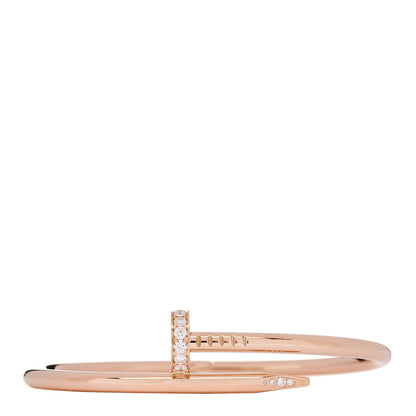 Cartier 18K Pink Gold Diamond Juste Un Clou Bracelet 17 1 of 5