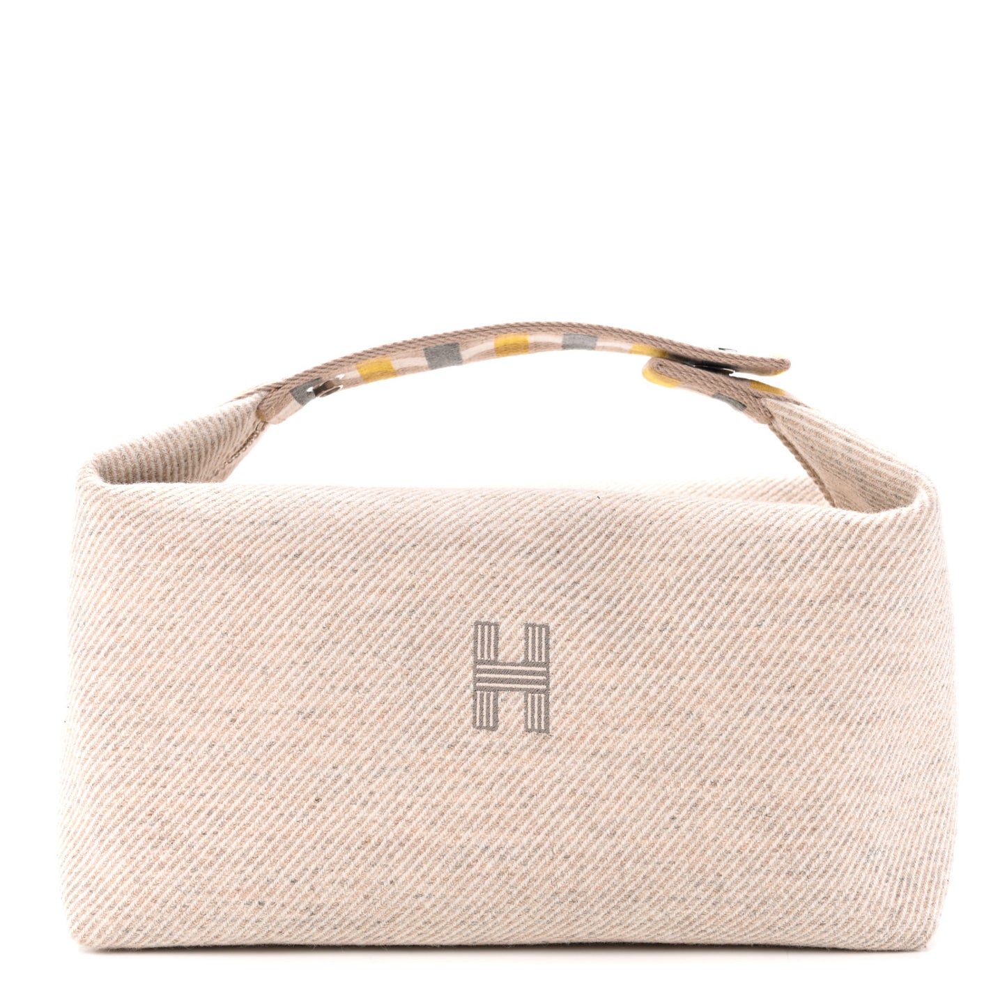 Wool Large Au Carre Bride-A-Brac Pouch Seigle