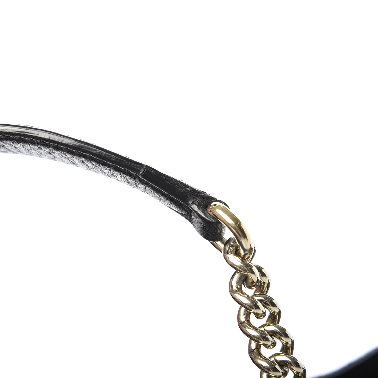 Gucci Pebbled Calfskin Medium Soho Chain Shoulder Bag Black 16 of 18