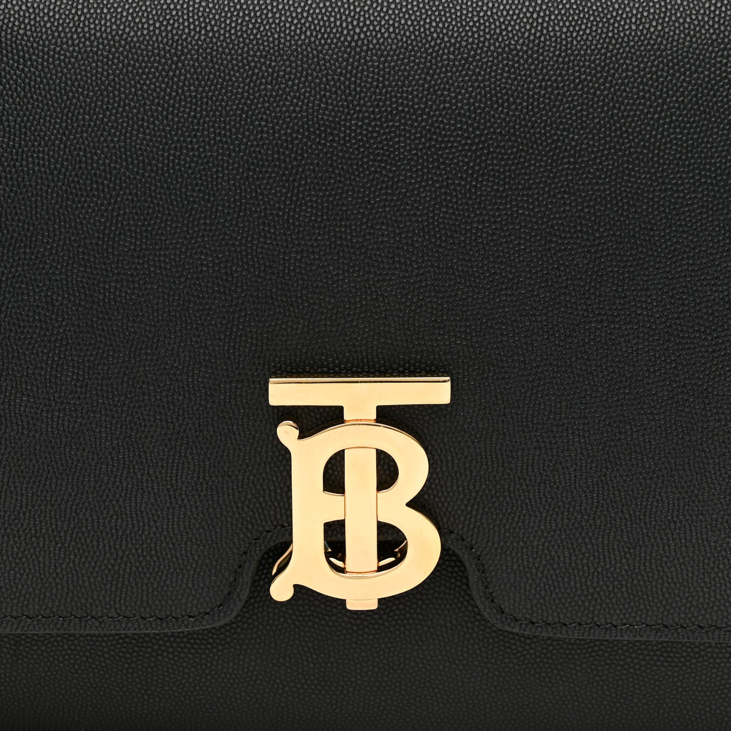 Grained Calfskin Medium TB Bag Black