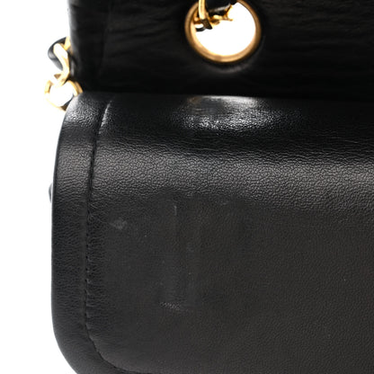 Chanel Lambskin Quilted Medium Double Flap Black 12 of 15
