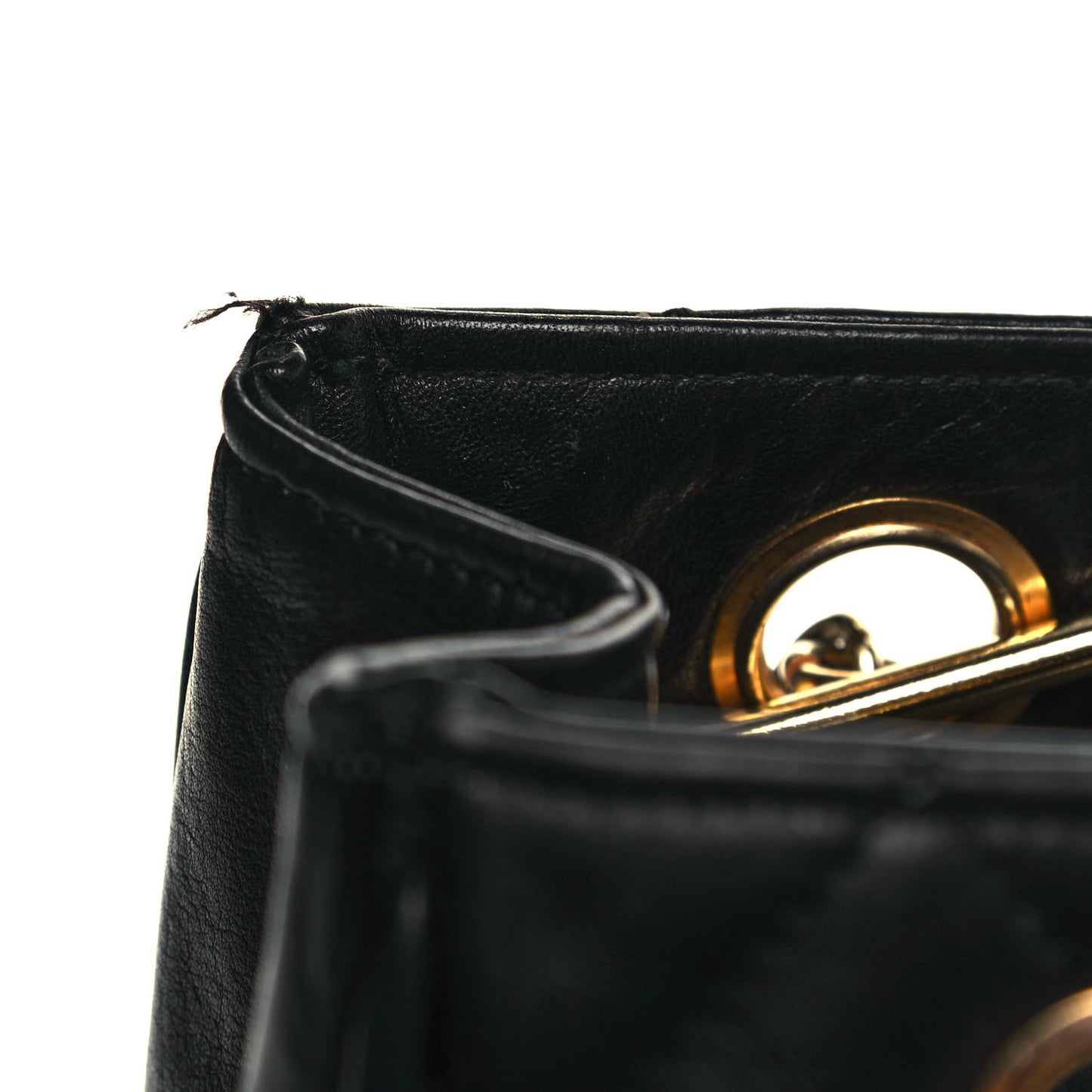 Lambskin Quilted Shoulder Bag Black