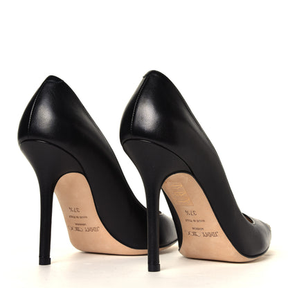 Jimmy Choo Calfskin Studded Love 85 Pumps 37.5 Black 3 of 6
