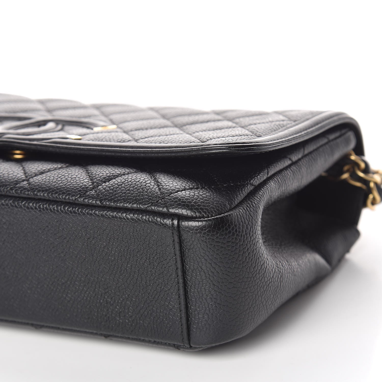 Chanel Caviar Quilted Medium CC Filigree Flap Black 6 of 17