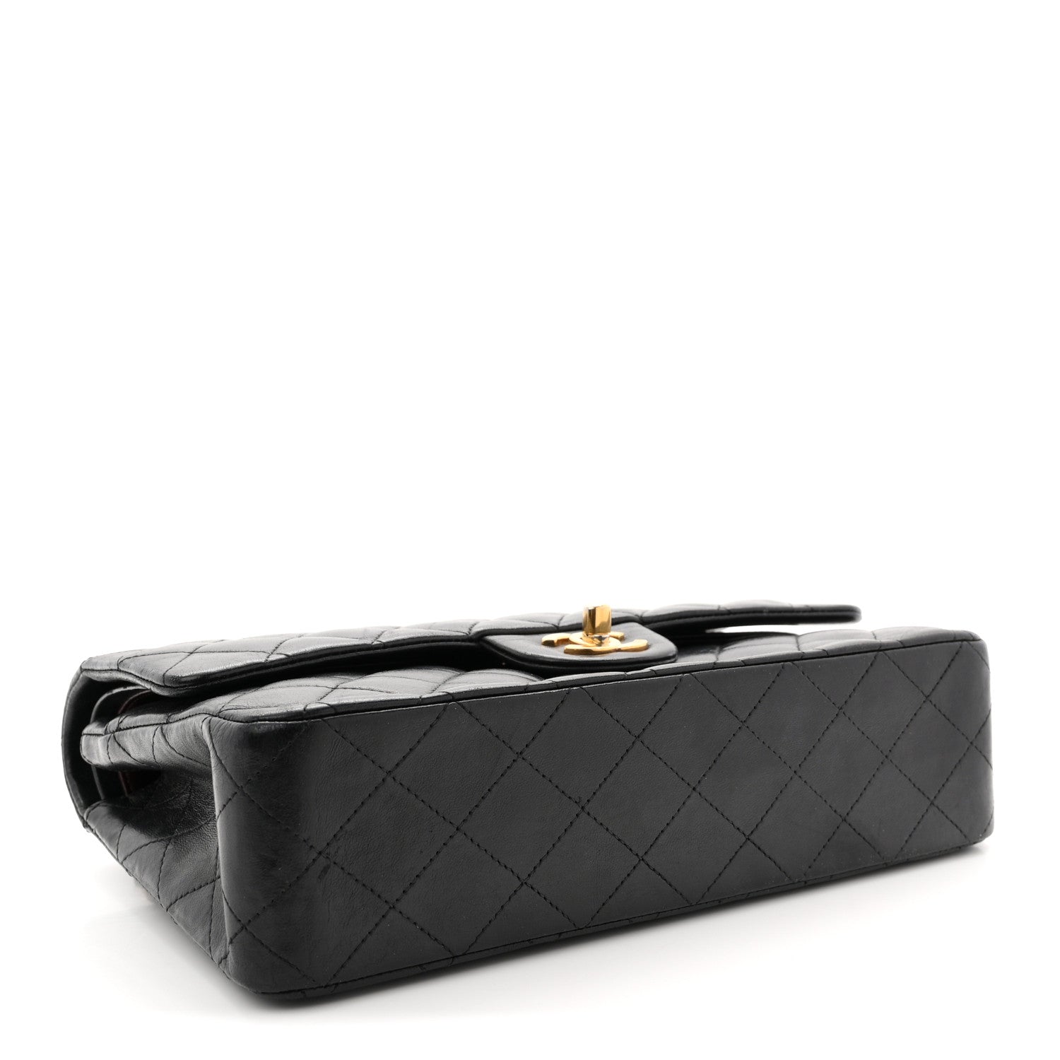 Chanel Lambskin Quilted Medium Double Flap Black 4 of 13