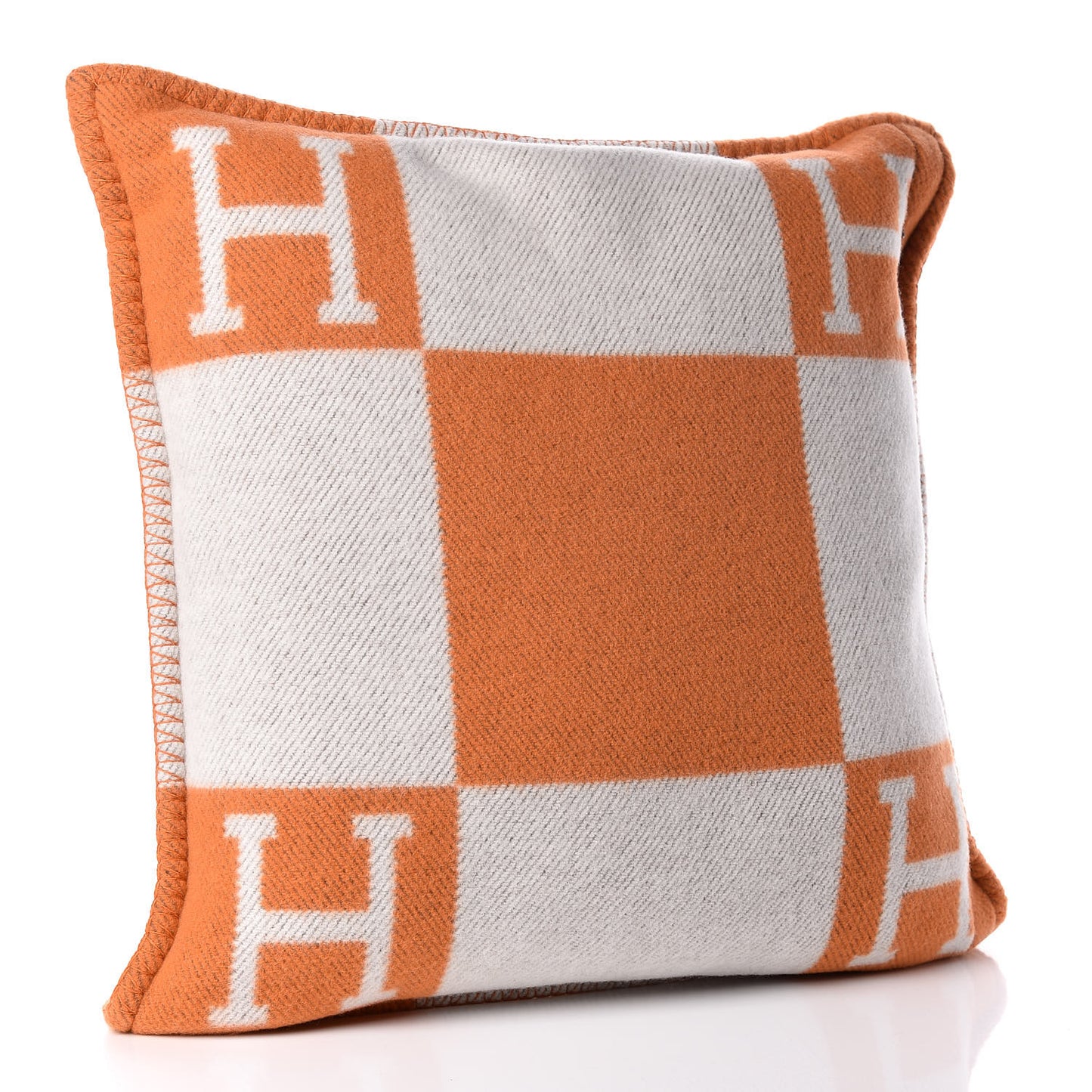 Wool Cashmere Avalon Pillow PM Ecru Potiron
