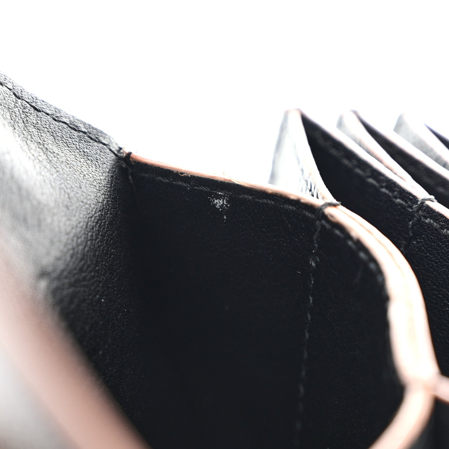 Loewe Grained Calfskin Anagram Gusset Wallet Black 9 of 12