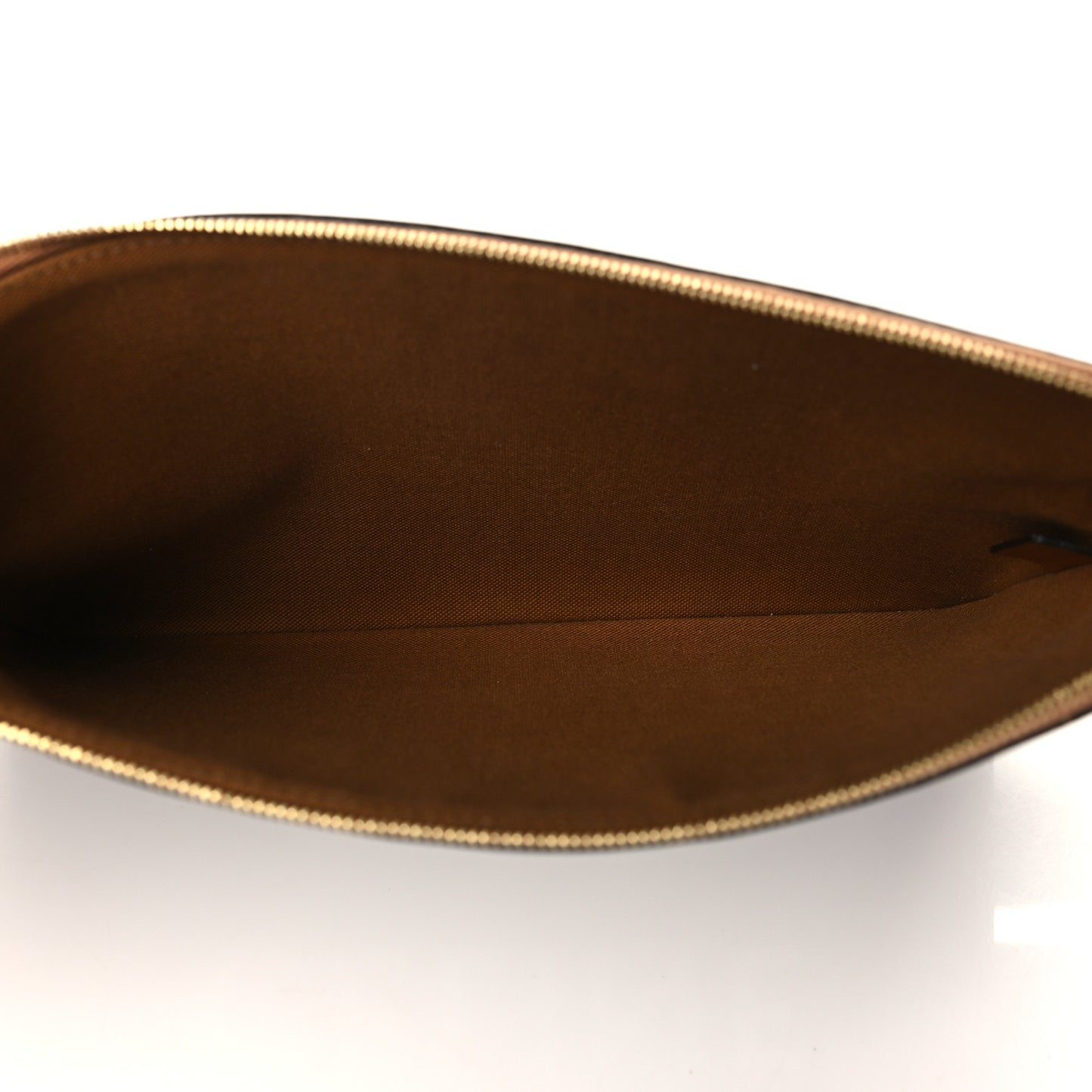 Triomphe Canvas Lambskin Small Pouch Tan