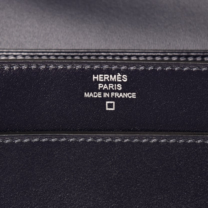 Hermes Villandry Calfskin Alligator 1938 Wallet 19 Bleu Nuit 6 of 8