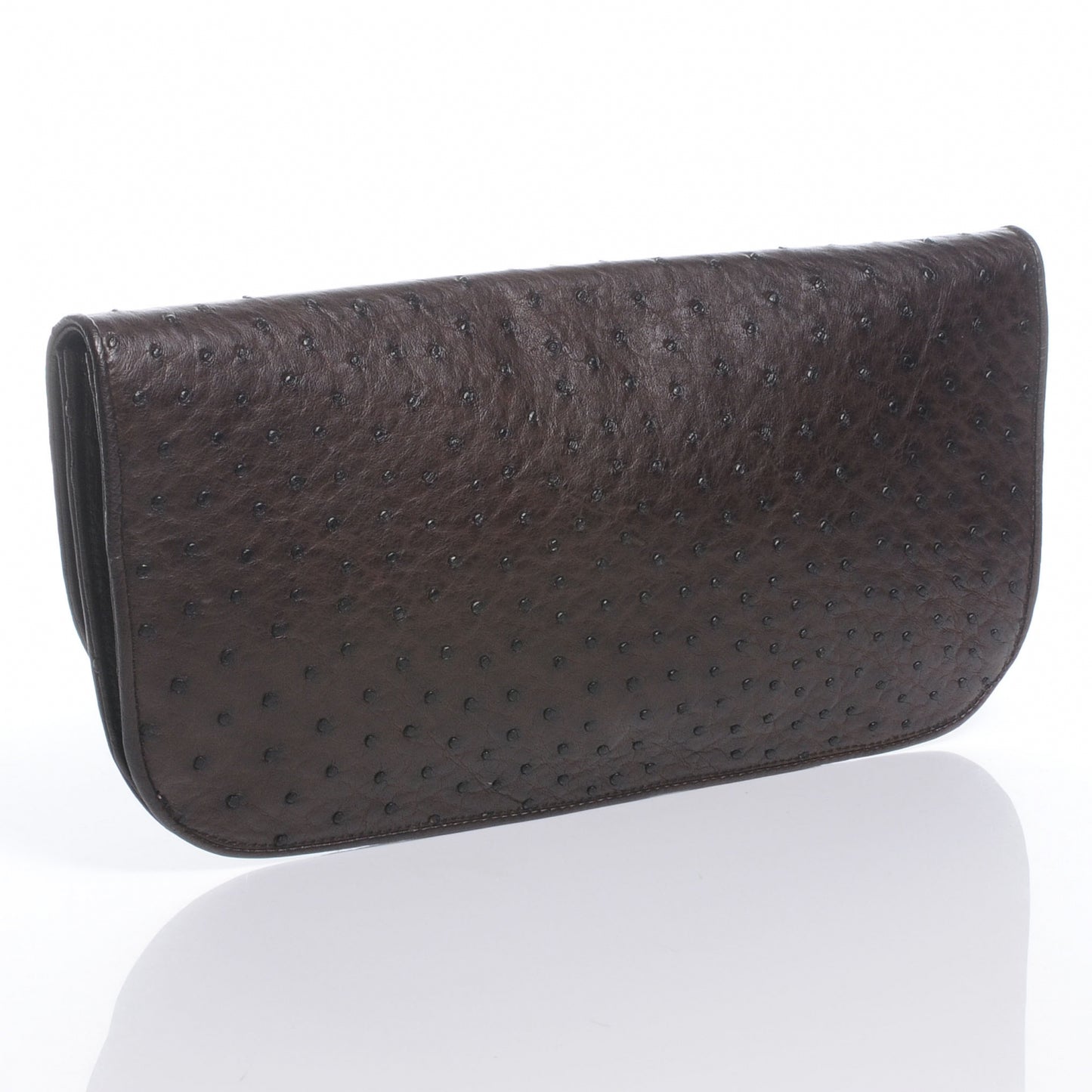 Ostrich 1973 Clutch Cocoa Brown