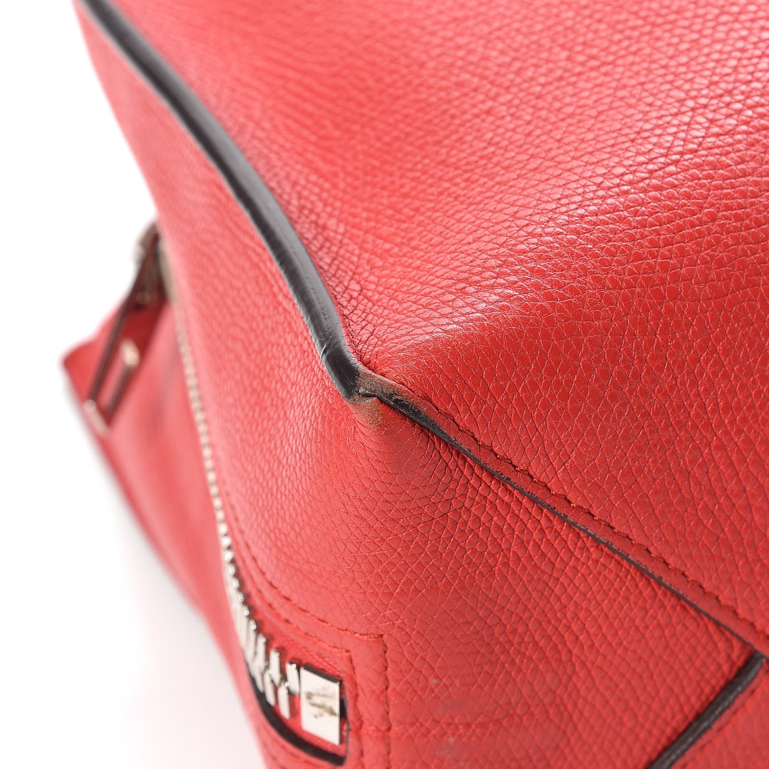 Balenciaga Grained Calfskin Plate Hardware Papier A6 Zip Around Tote Rouge Houx 12 of 16