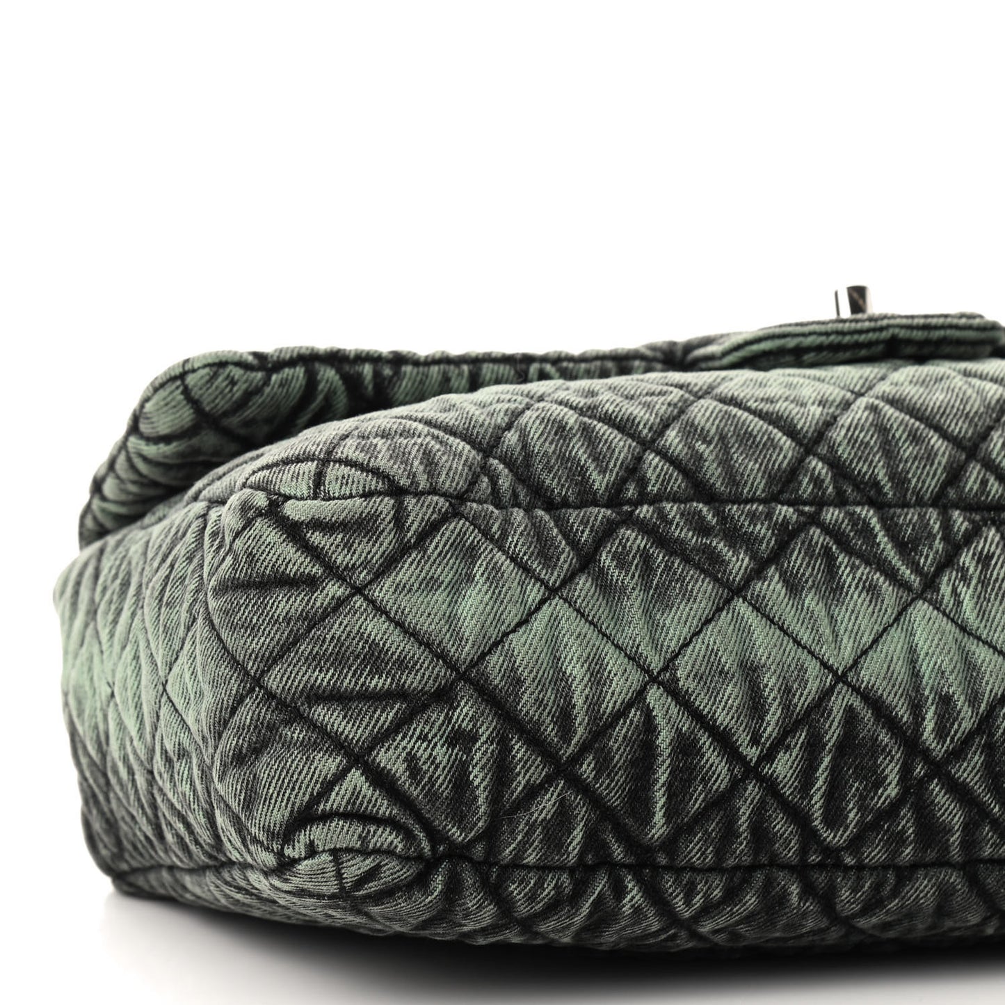 Denim Quilted Denimpression Flap Green Black