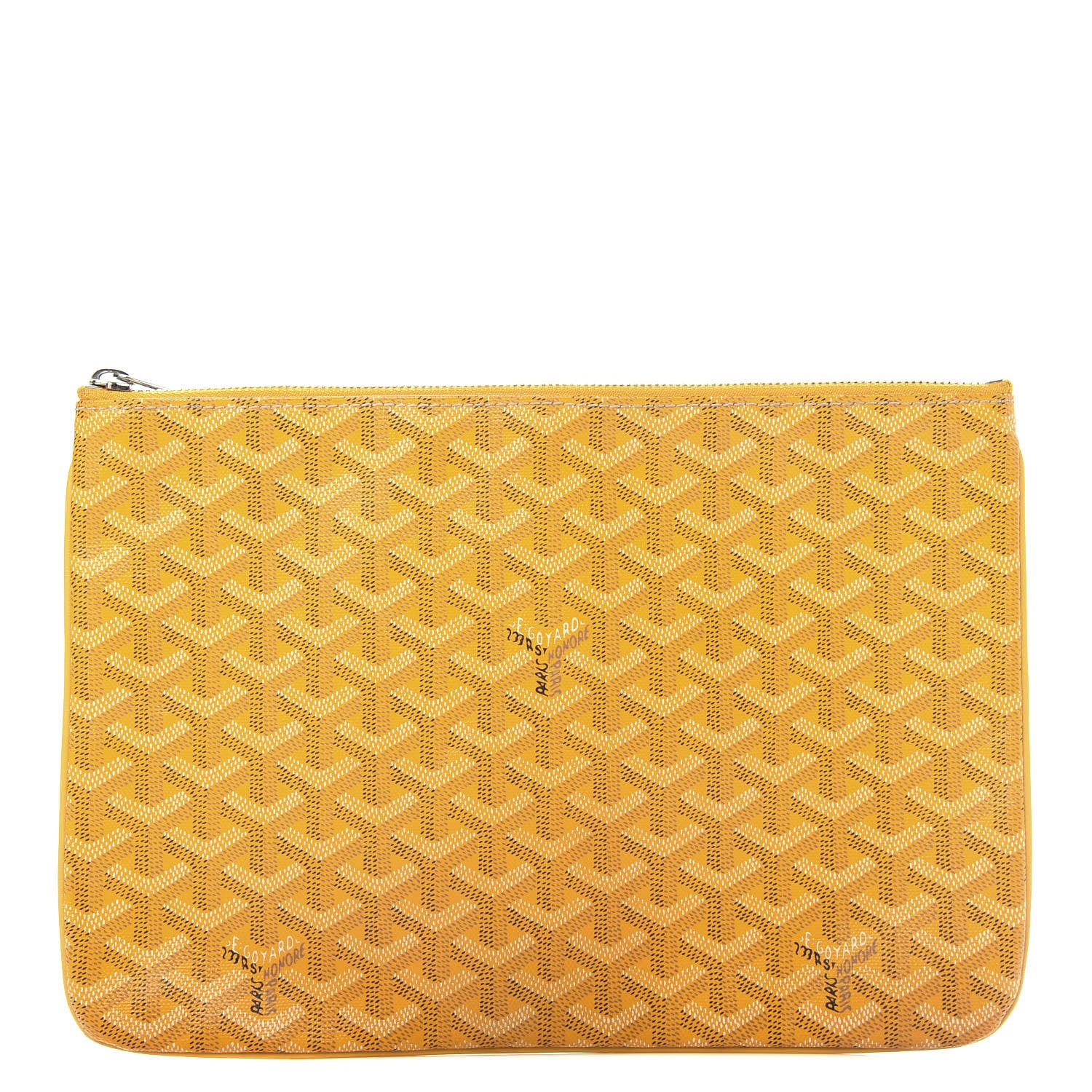 Goyard Goyardine Senat Pochette MM Yellow 1 of 9