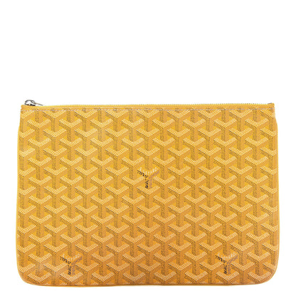 Goyard Goyardine Senat Pochette MM Yellow 1 of 9