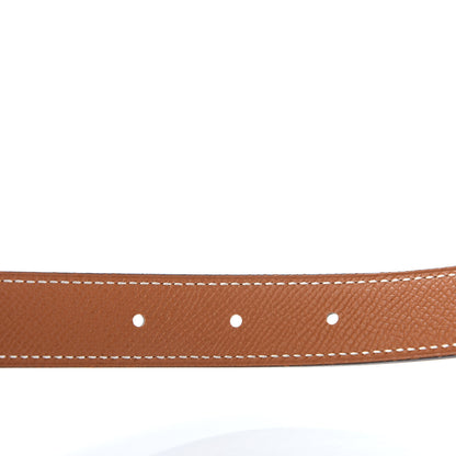 Hermes Swift Epsom 24mm Belt Strap 75 Black Gold 5 of 5