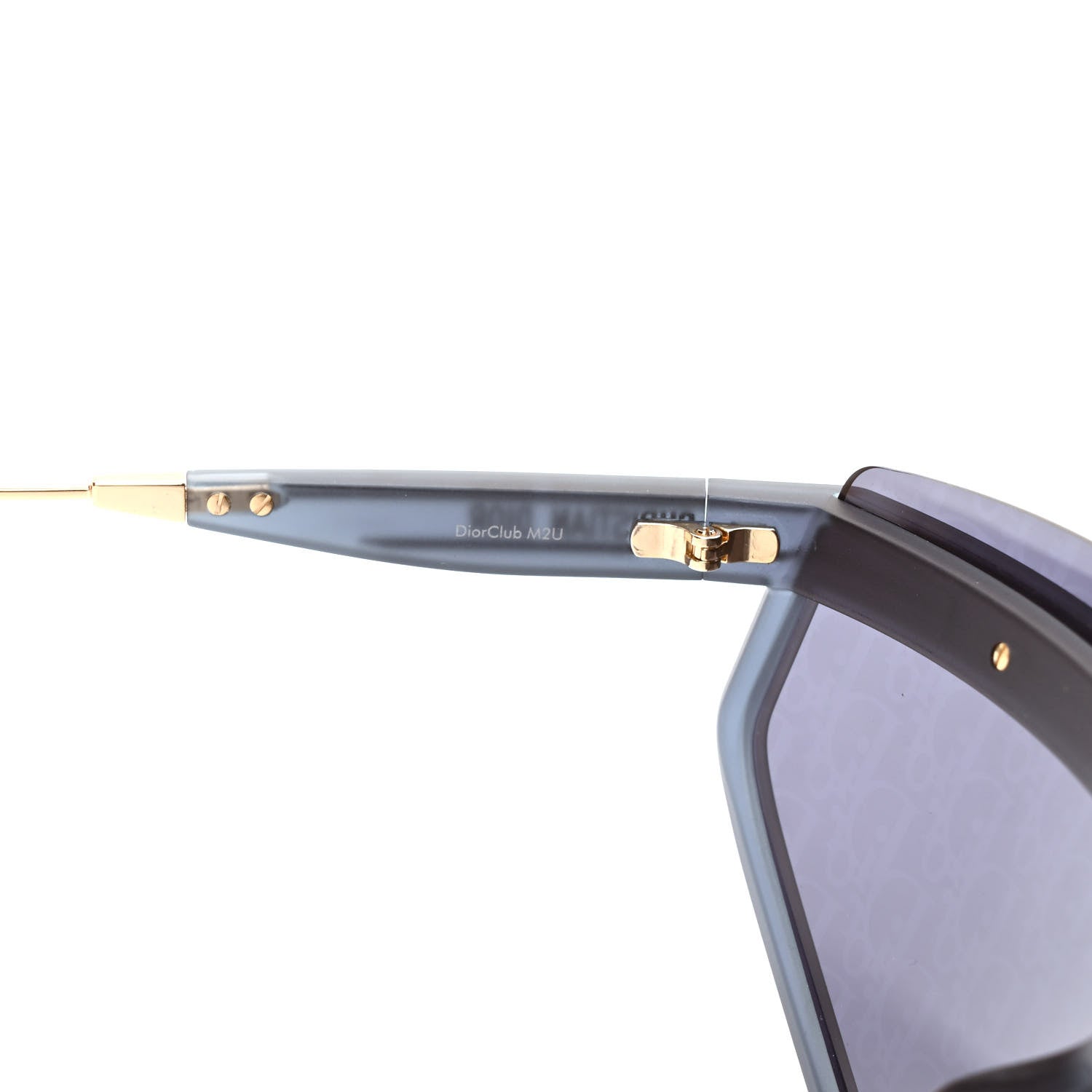Christian Dior Oblique Mask DiorClub M2U Sunglasses Translucent Blue 6 of 9