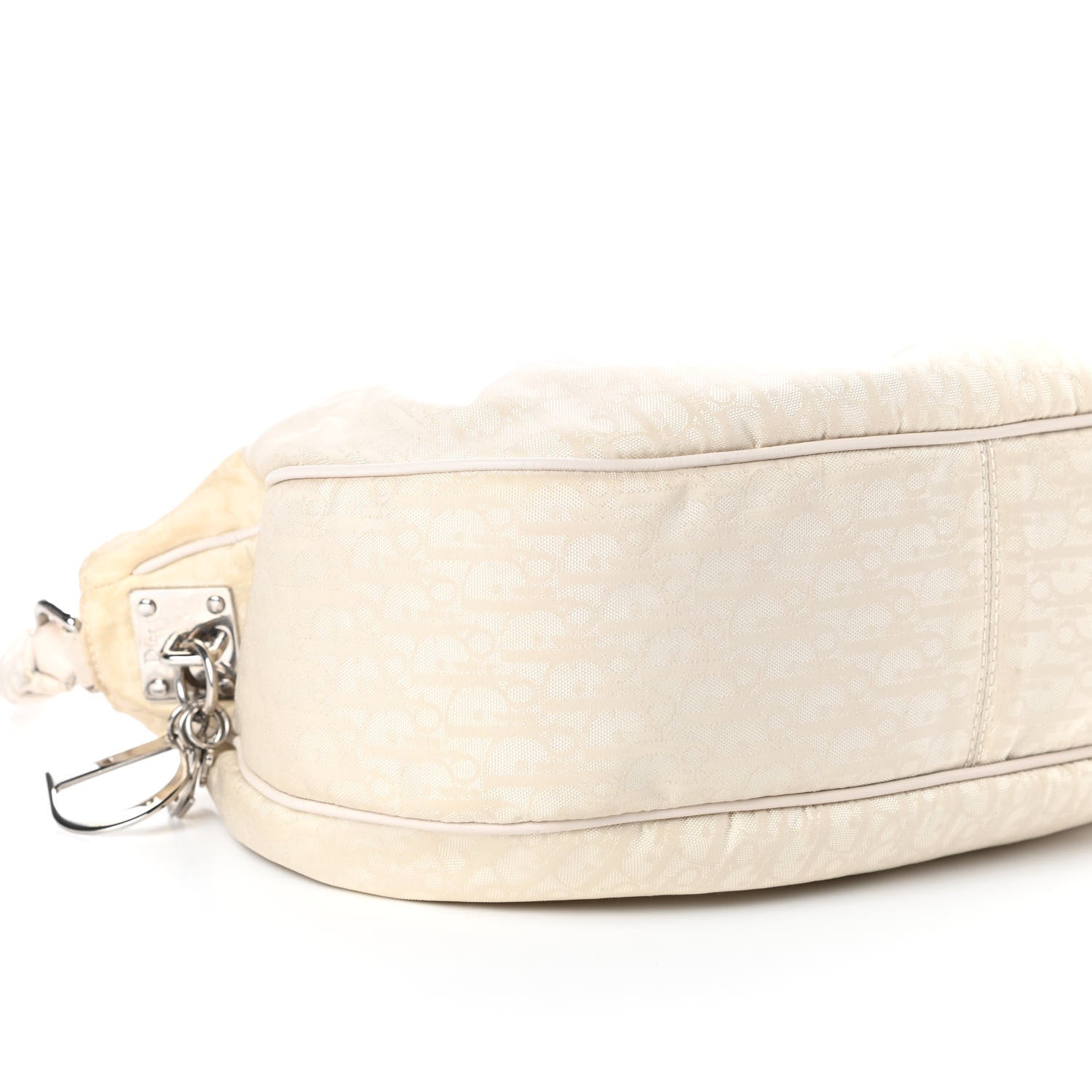 Christian Dior Nylon Monogram Lovely Hobo White 8 of 9