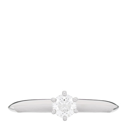 Tiffany Platinum Diamond .20ct Solitaire Engagement Ring 48 4.5 1 of 6