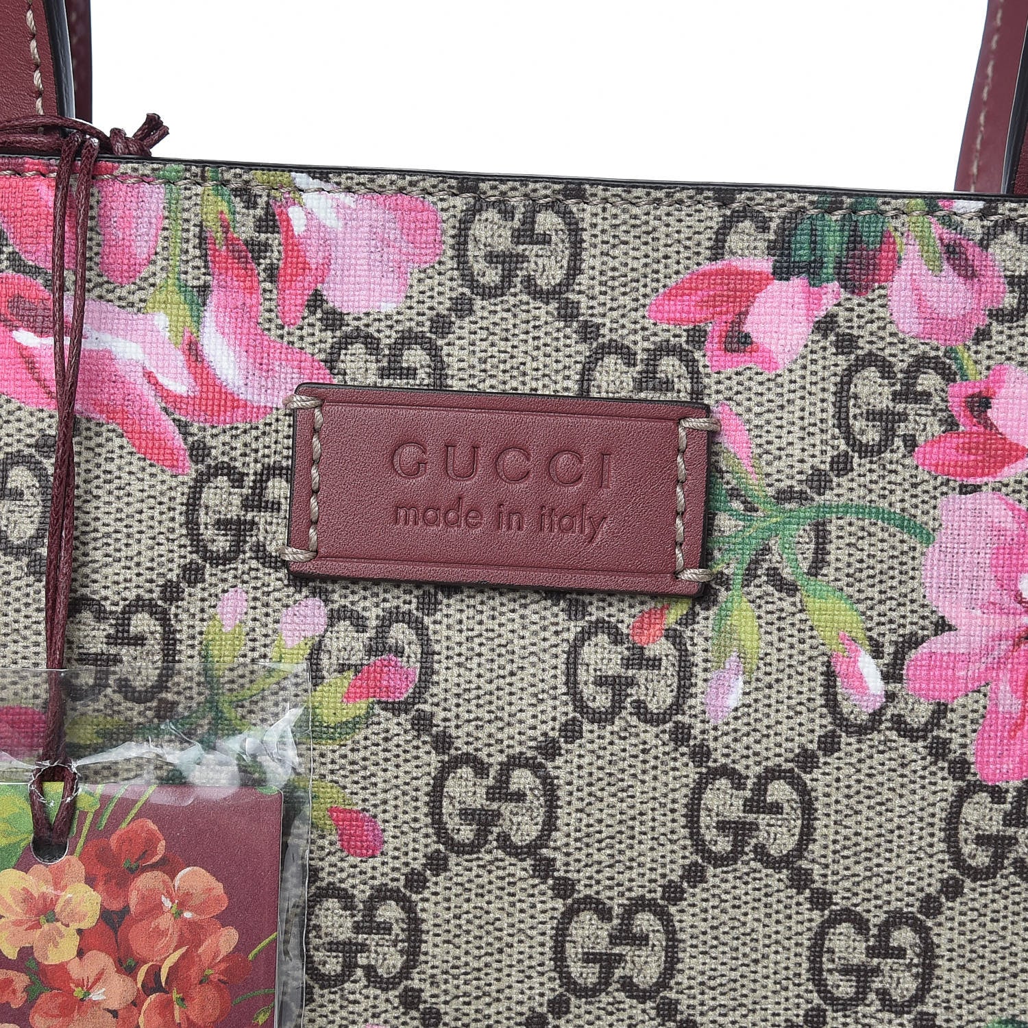 Gucci Soft GG Supreme Monogram Blooms Vertical Tote Beige Multicolor Dry Rose 10 of 15