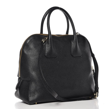Burberry London Grainy Calfskin Medium Greenwood Bowling Bag Black 3 of 9