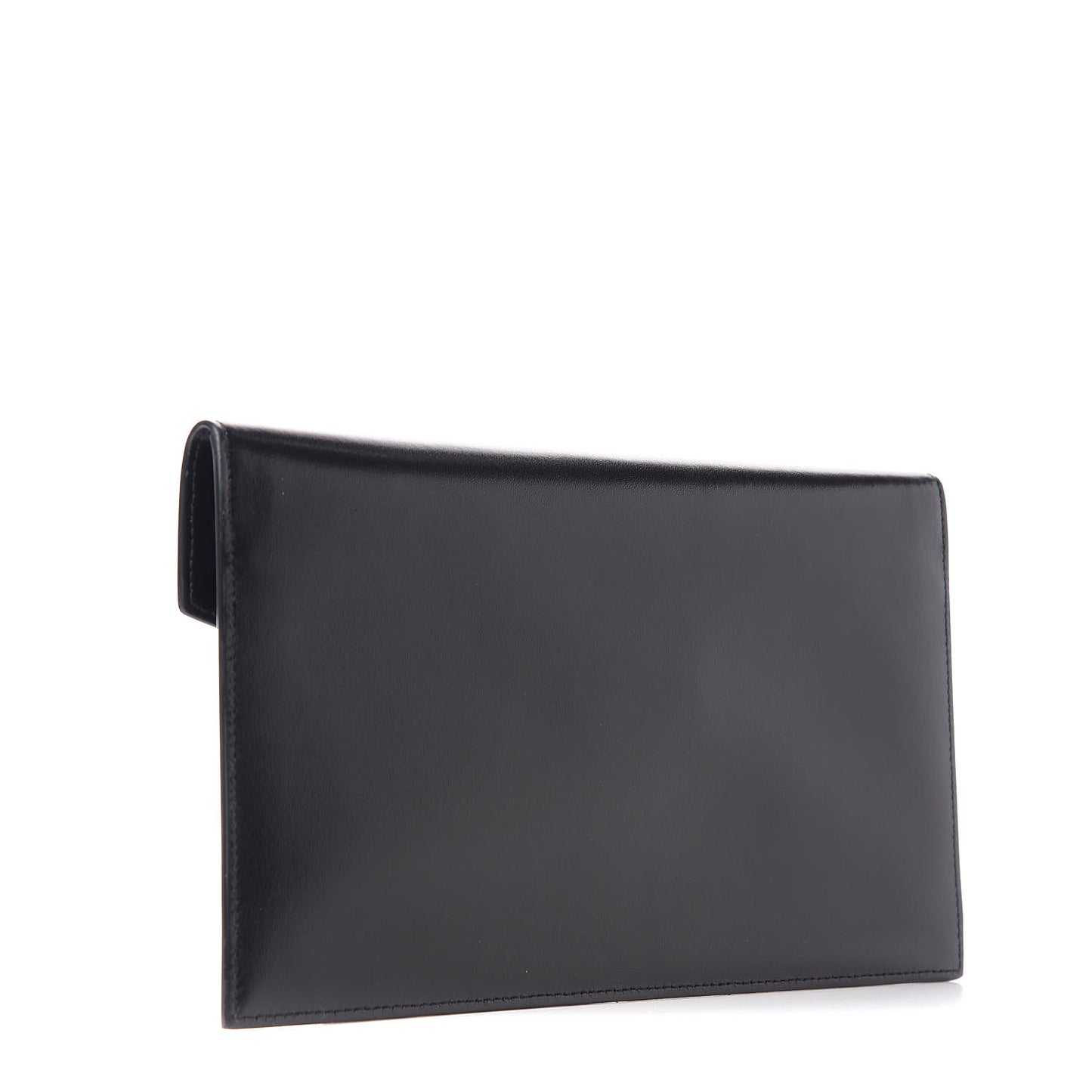 Smooth Shiny Calfskin Monogram Uptown Pouch Black