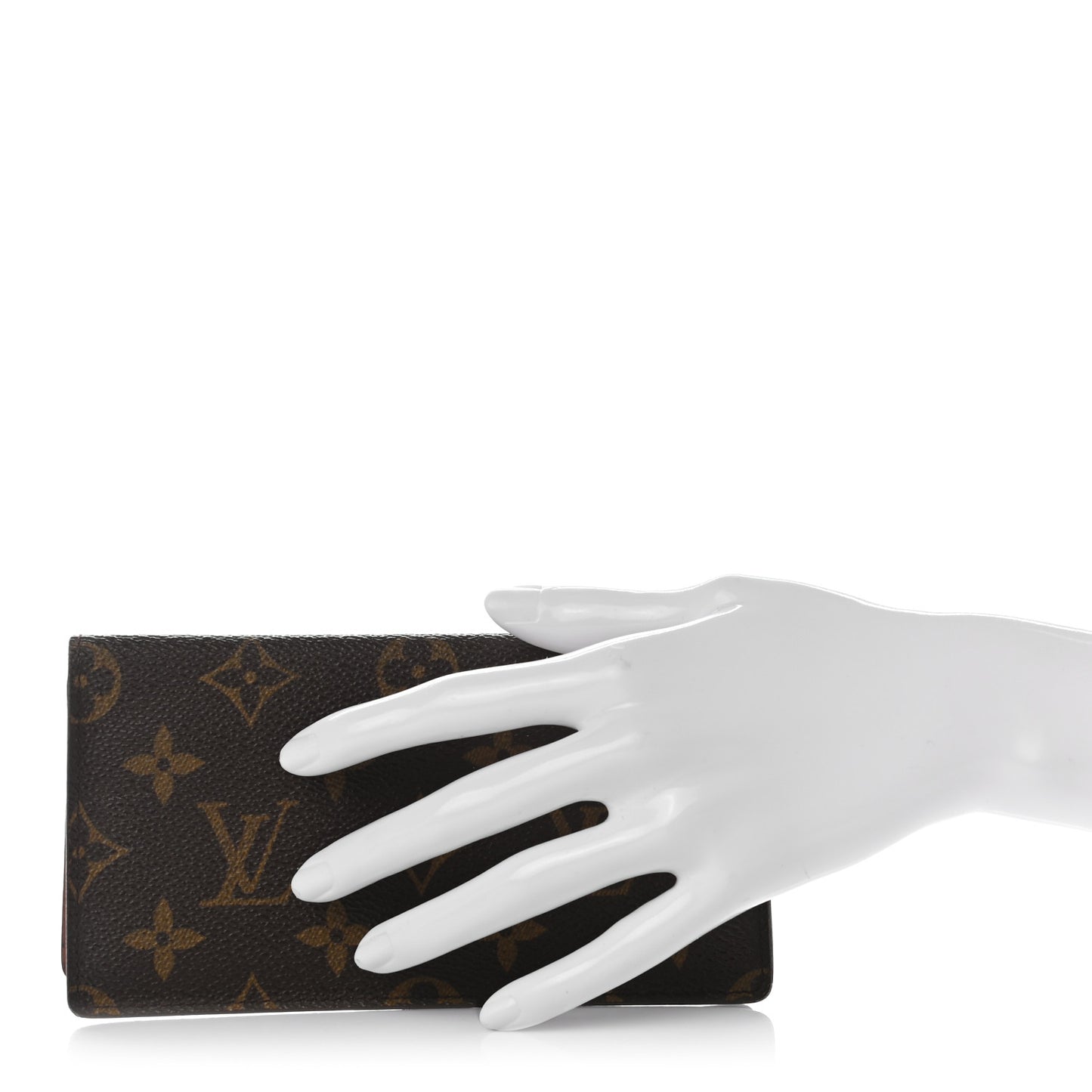 Monogram Simple Checkbook Holder Wallet Cover