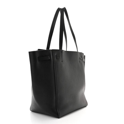 Celine Soft Grained Calfskin Small Belt Cabas Phantom Black 3 of 10