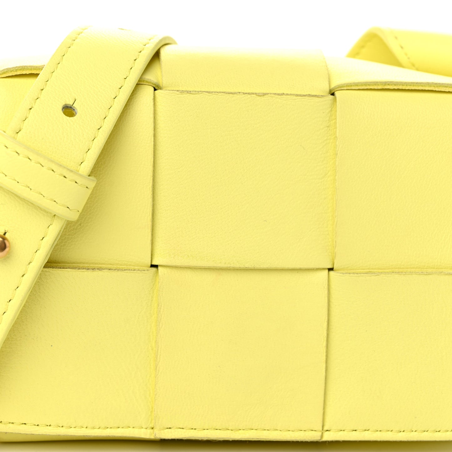 Lambskin Maxi Intrecciato Extra Mini Cassette Crossbody Bag Lantern