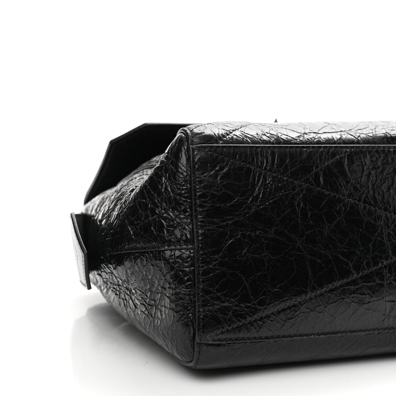 Givenchy Creased Patent Calfskin Medium ID Flap Black 8 of 9