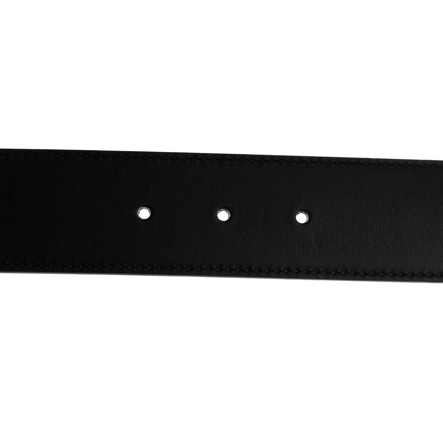 Calfskin Crystal Double G 40mm Belt Black