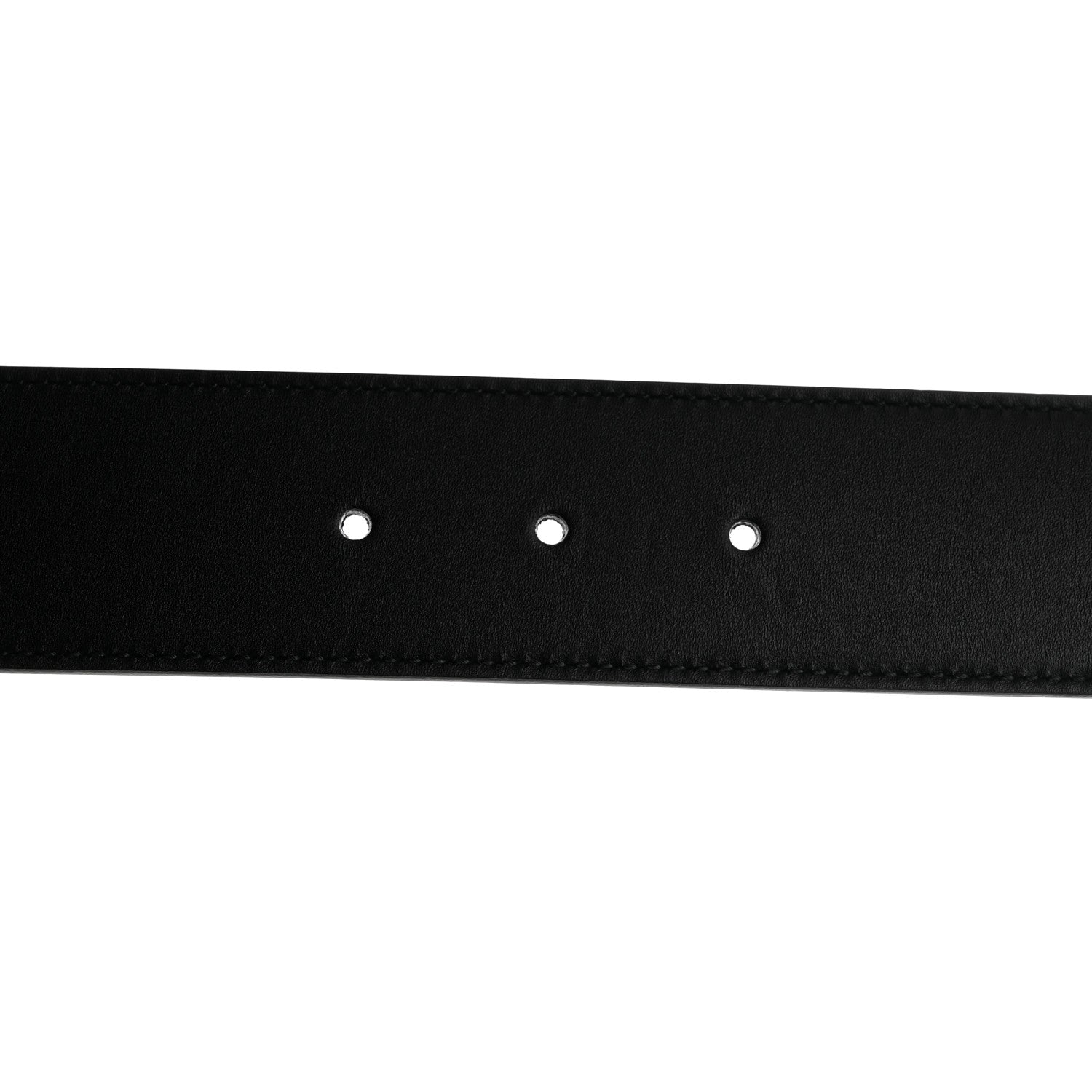 Gucci Calfskin Crystal Double G 40mm Belt Black 3 of 6