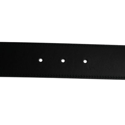 Gucci Calfskin Crystal Double G 40mm Belt Black 3 of 6