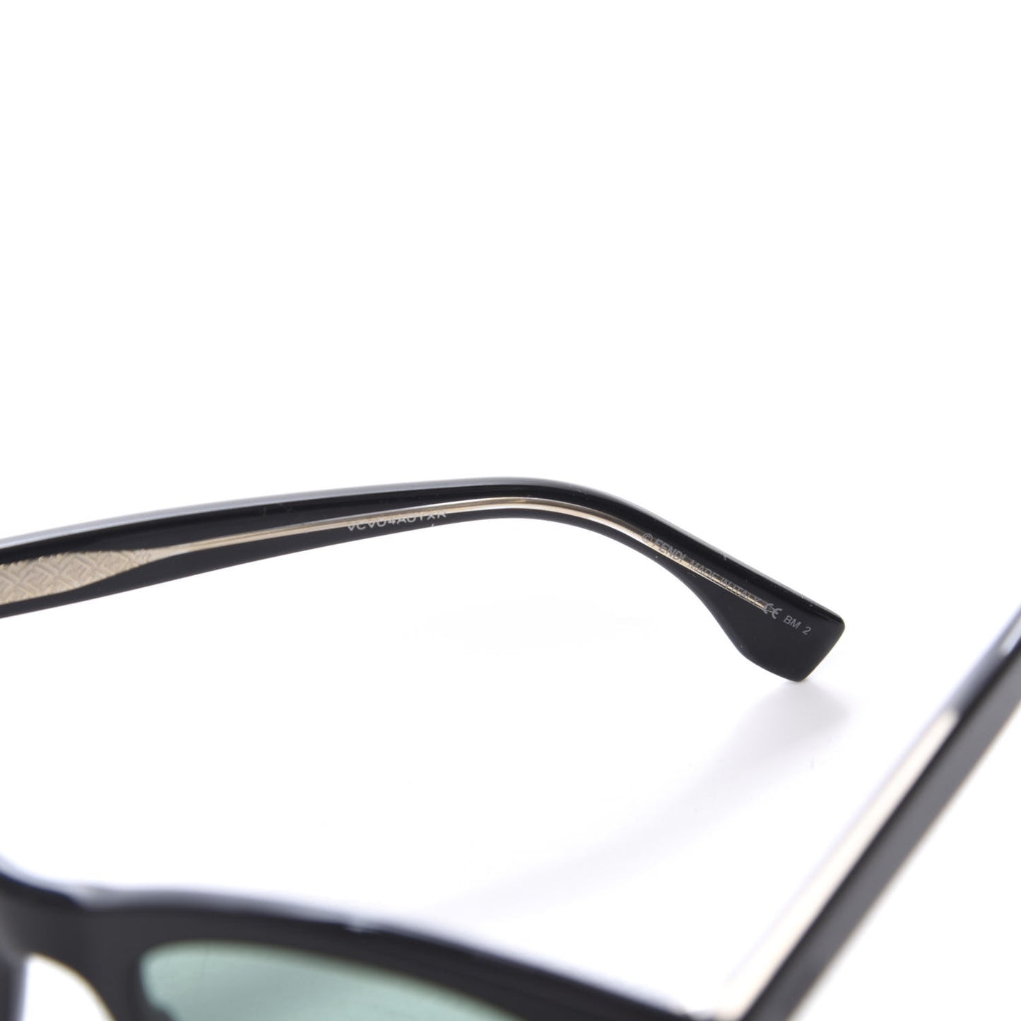 Acetate Rectangular FF M0040/S Sunglasses Black