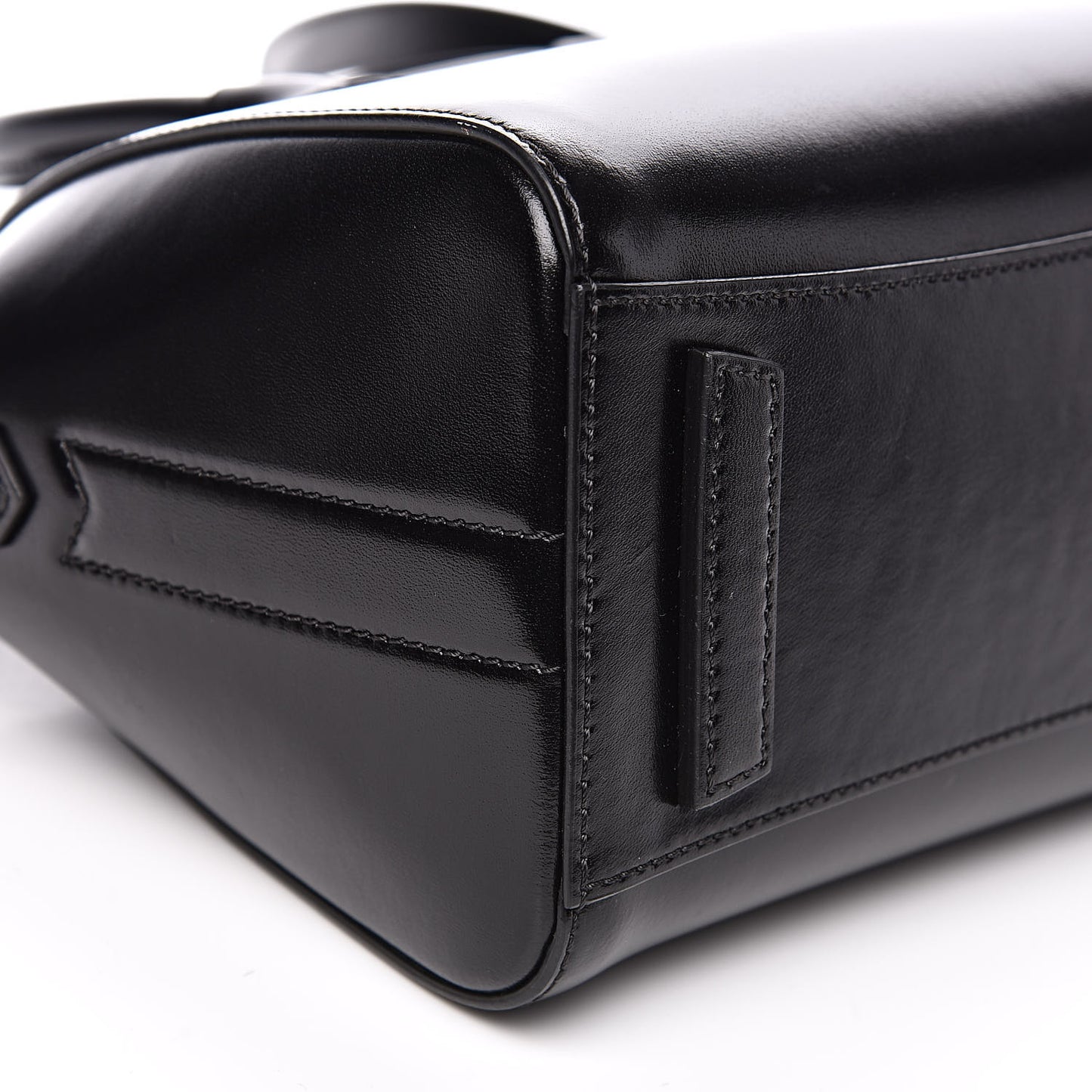Shiny Lord Calfskin Mini Antigona Black