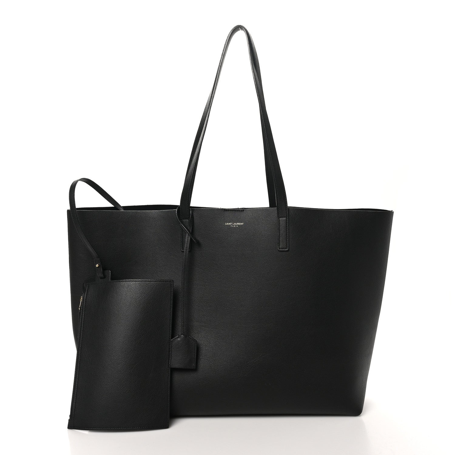 Saint Laurent Calfskin Large Shopping Tote Black 3 of 11
