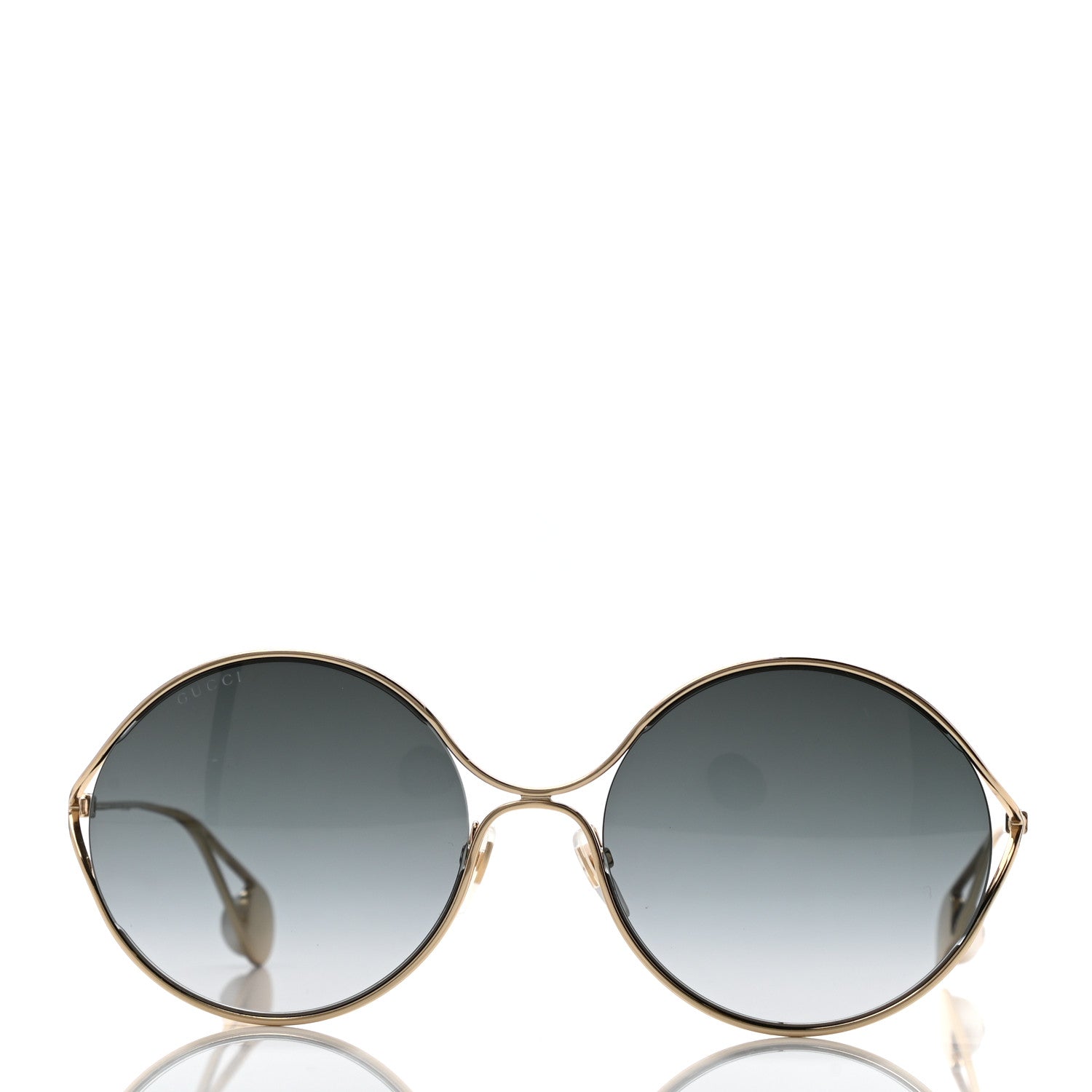 Gucci Round Pearl Tip Sunglasses GG0253S Gold 2 of 7