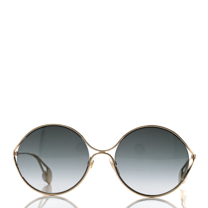 Gucci Round Pearl Tip Sunglasses GG0253S Gold 2 of 7