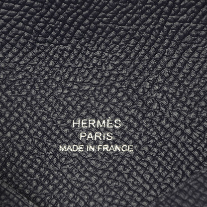 Hermes Epsom Calvi Card Case Bleu Saphir 5 of 7